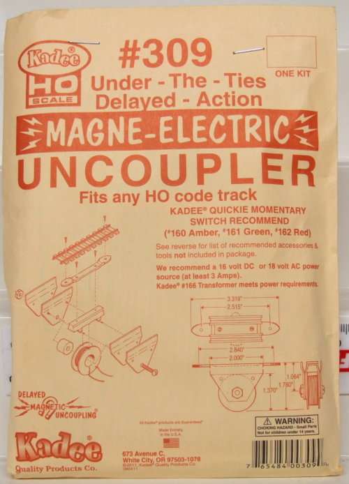 KADEE ACC HO: Magne-Electric Uncoupler Kit(#309) in New Sealed packaged condition(USA)