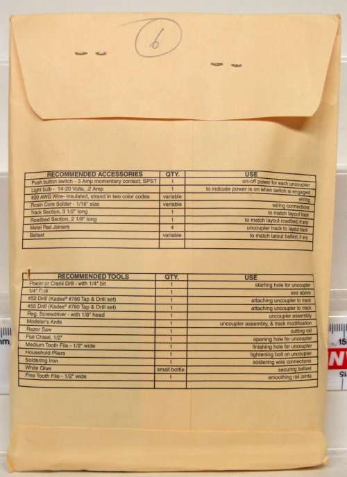 KADEE ACC HO: Magne-Electric Uncoupler Kit(#309) in New Sealed packaged condition(USA)