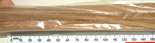 DTM HO: Cork Roadbed, 0.9m in Length,Pack of 6 (R30) in NEW Packaged Condition.(ZAR)