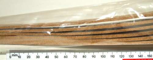 DTM HO: Cork Roadbed, 0.9m in Length,Pack of 6 (R30) in NEW Packaged Condition.(ZAR)