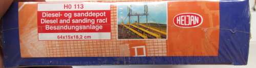 HELJAN SCENERY HO: Large Unassembled Diesel&Sanding Rack in NEW Sealed boxed condition (Denmark)