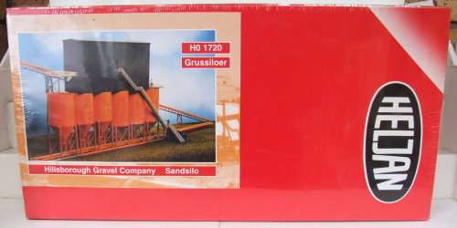 HELJAN SCENERY HO: Large Unassembled Hillsborough Sand Silo in NEW Sealed boxed condition (Denmark)