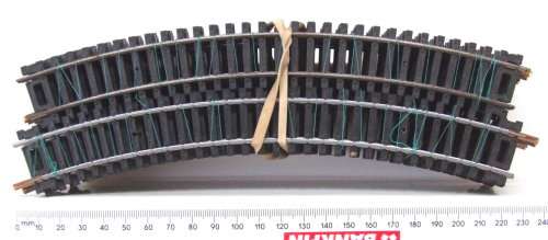 LIMA HO: 20pc Vintage R360 Curved Track(403030) in Good,Used un-boxed condition.(Italy)