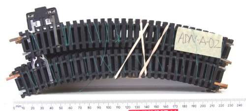 LIMA HO: 20pc Vintage R360 Curved Track(403030) in Good,Used un-boxed condition.(Italy)