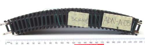 LIMA HO: 12pc Vintage Mixed Curved Track in SCRAP condition.(Italy)