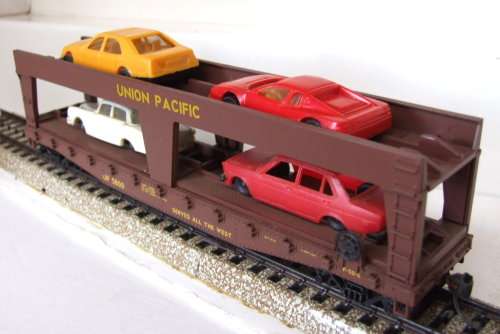 ATHEARN HO: US UP Auto Transporter Car in with 4 Car Load Good Assembled boxed condition(USA)