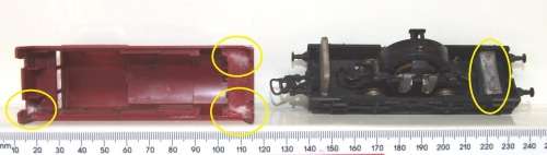 LIMA HO: SAR Red Shunter Locomotive in fair un-boxed operating condition (Italy)