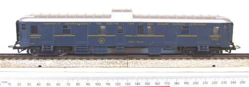 JOUEF HO: Blue Luggage/Guards Van in Fair, refurbished un-boxed condition (France)