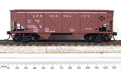 ATHEARN HO: LV American 2Bay Hopper with Real Sprung KD Couplings in good used & unboxed condition