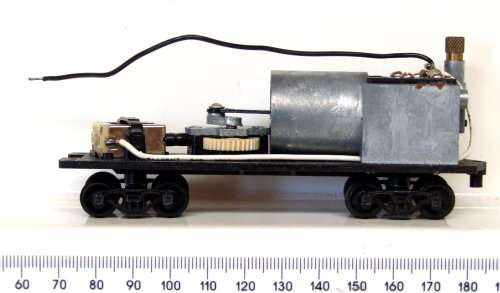 SMOKE GEN TENDER HO: Locomotive Tender with Piston Driven Smoke Generator in GOOD condition