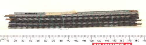 LIMA HO: 4pc Compensation Metal Track in Fair,Used un-boxed condition.(Italy)