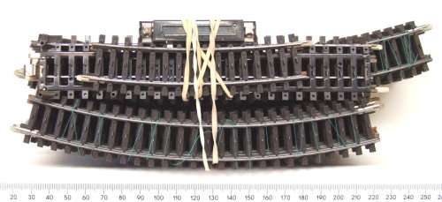 MARKLIN HO: 24pc Mixed 3-Rail AC Metal Track in Fair,Used un-boxed condition.(Germany)