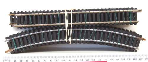 LIMA HO: 22pc Mixed Metal/N-Silver Track in Good,Used un-boxed condition.(Italy)