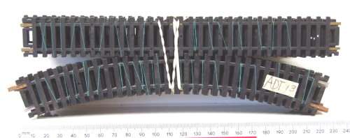 LIMA HO: 22pc Mixed Metal/N-Silver Track in Good,Used un-boxed condition.(Italy)