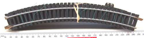 LIMA HO: 15pc Metal Curved Track in Fair,Used un-boxed condition.(Italy)