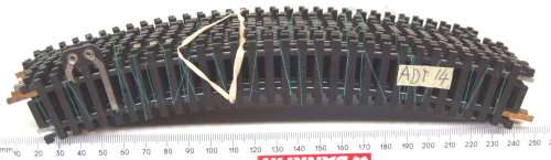 LIMA HO: 15pc Metal Curved Track in Fair,Used un-boxed condition.(Italy)