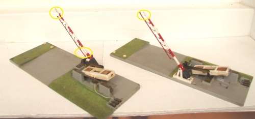 JOUEF HO/OO: Vintage Electro-Magnetic Road Crossing in Fair operational condition.(France)