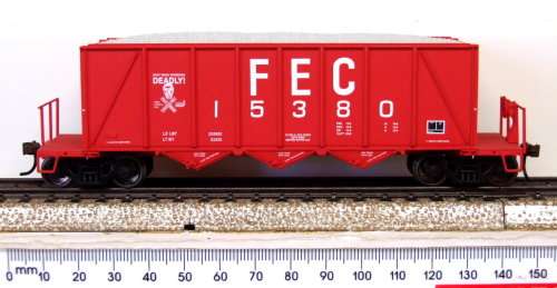 BACHMANN HO: Detailed American FEC Gravel Carrier in Very Good Un-used & unboxed condition(China)