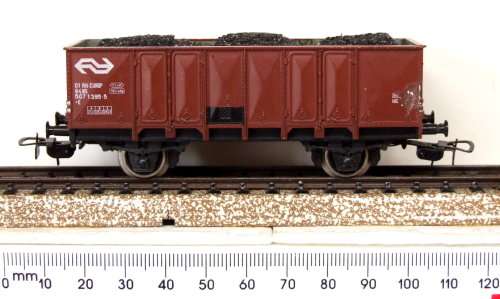 PIKO HO: Detailed European Coal Wagon with Load in Fair un-boxed condition (Germany)