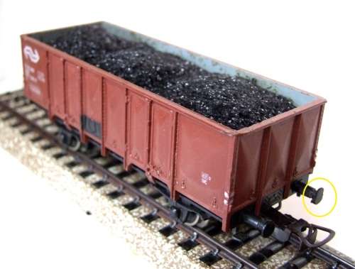 PIKO HO: Detailed European Coal Wagon with Load in Fair un-boxed condition (Germany)