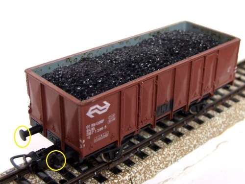 PIKO HO: Detailed European Coal Wagon with Load in Fair un-boxed condition (Germany)