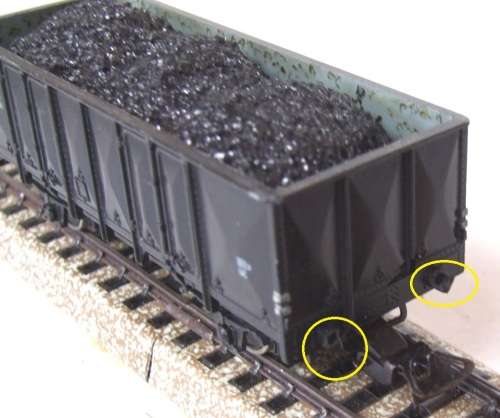 PIKO HO: Detailed European Coal Wagon with Load in Fair un-boxed condition (Germany)