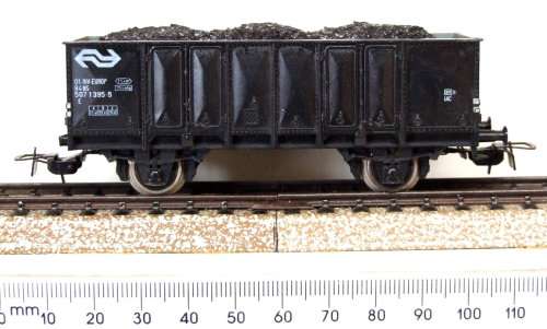 PIKO HO: Detailed European Coal Wagon with Load in Fair un-boxed condition (Germany)