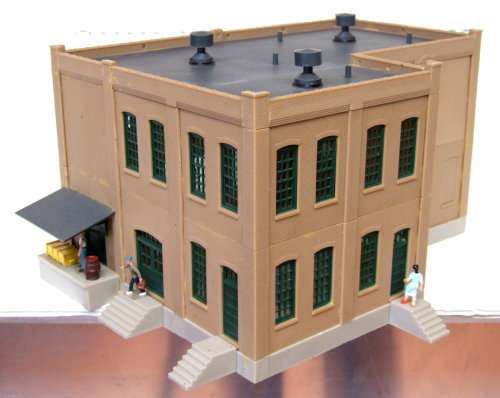 FALLER HO: Large Double Story Market Building and People in Good Un-boxed condition(Germany)