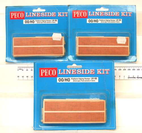 PECO SCENERY HO: 3pc Lineside Kits in New boxed condition(England)