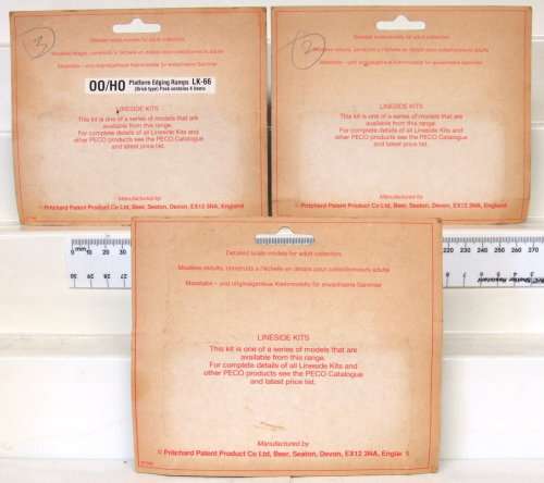 PECO SCENERY HO: 3pc Lineside Kits in New boxed condition(England)