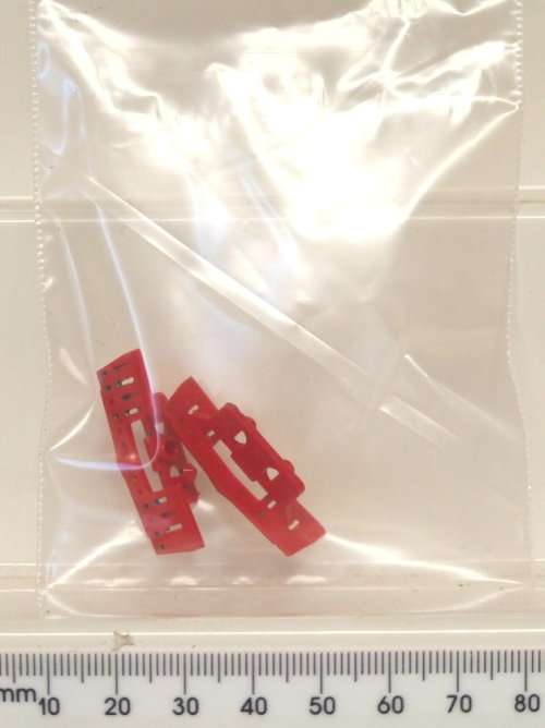 LIMA HO: 1pr SAR 5E Locomotive Original Lima Red Cowcatchers in Good condition for Parts.(Italy)