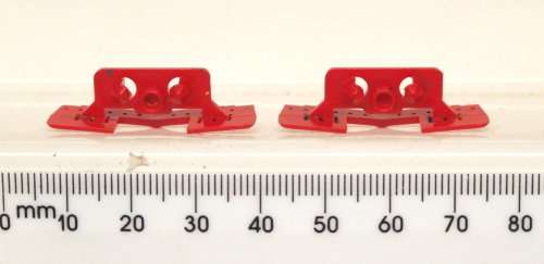 LIMA HO: 1pr SAR 5E Locomotive Original Lima Red Cowcatchers in Good condition for Parts.(Italy)