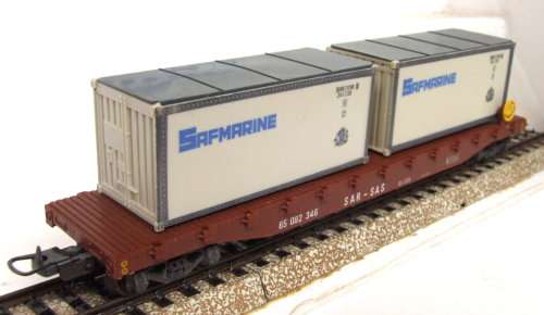 LIMA HO: SAR Container Carrier with Container Load in Good Used, un-boxed condition (Italy)