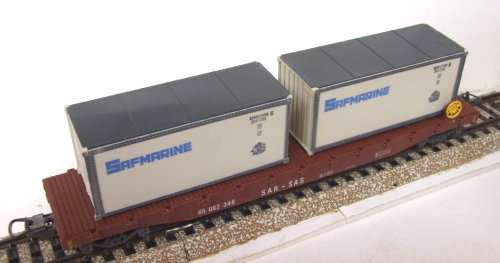 LIMA HO: SAR Container Carrier with Container Load in Good Used, un-boxed condition (Italy)