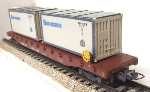 LIMA HO: SAR Container Carrier with Container Load in Good Used, un-boxed condition (Italy)