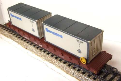 LIMA HO: SAR Container Carrier with Container Load in Good Used, un-boxed condition (Italy)