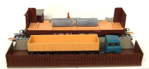 LIMA SCENERY HO: Auto Cement Pipe Unloading Dock in fair used, Un-boxed condition(Italy)