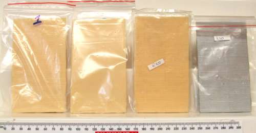 SCENERY HO/OO:  8pc Resin Corrugated Iron Roof Sheets in Good Un-boxed condition