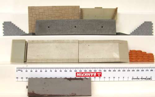 SCRAP HO:  Mixed Scrap Lot Station Platforms  in used condition.