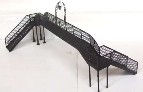 SCENERY HO/OO:  Double Track Detailed Foot Bridge in Good Un-boxed condition(China)
