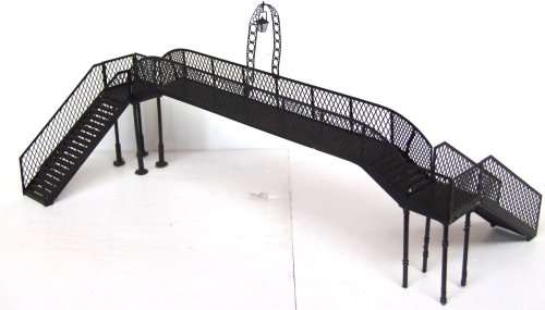 SCENERY HO/OO:  Double Track Detailed Foot Bridge in Good Un-boxed condition(China)