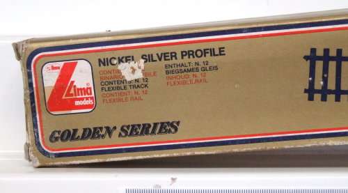 LIMA HO: Nickel Silver Flex Track 12 x  0.9m Lengths in NEW Boxed condition.(Italy))