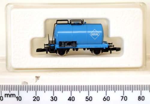 MARKLIN Z: Mini Club ARAL Tanker Wagon (# 8661) in Like New boxed condition (Germany)