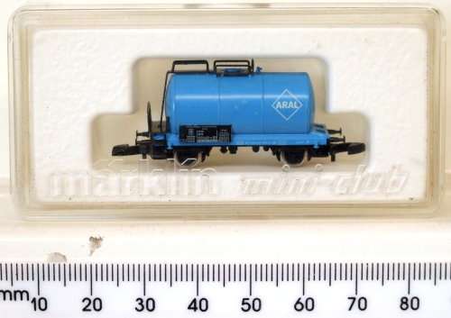 MARKLIN Z: Mini Club ARAL Tanker Wagon (# 8661) in Like New boxed condition (Germany)
