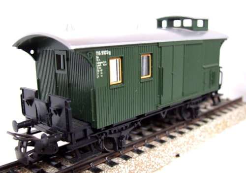 MARKLIN HO: 3-rail AC Plastic Brake Van with Open Door in Like New un-boxed condition (Germany)
