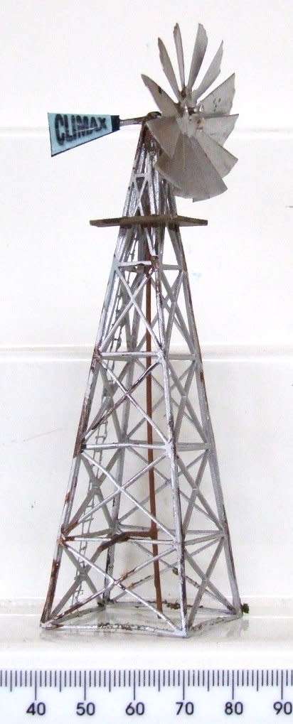 SCENERY HO: All Metal Climax 130mm Custom made Water Mill in Good Un-boxed condition(RSA)