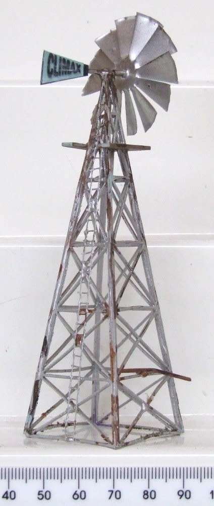 SCENERY HO: All Metal Climax 130mm Custom made Water Mill in Good Un-boxed condition(RSA)