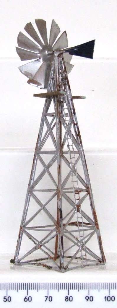 SCENERY HO: All Metal Climax 130mm Custom made Water Mill in Good Un-boxed condition(RSA)