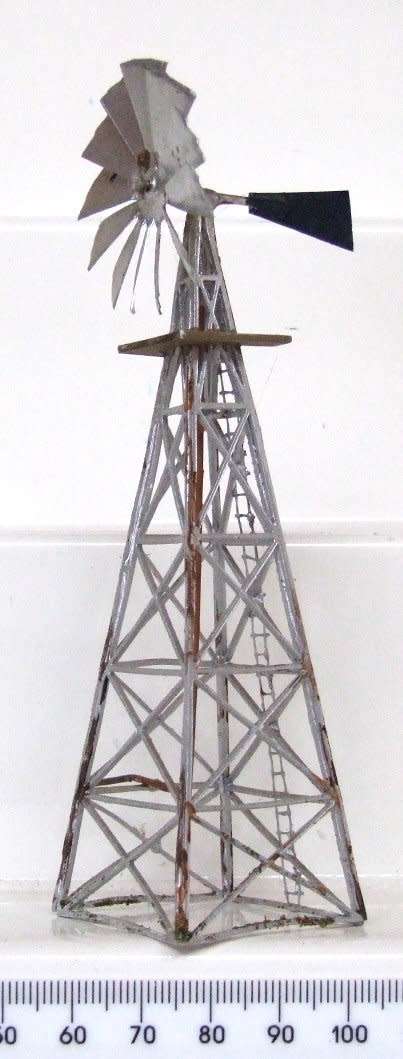 SCENERY HO: All Metal Climax 130mm Custom made Water Mill in Good Un-boxed condition(RSA)