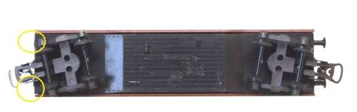 LIMA HO: Bulkhead Freight Wagon with Crane Load in Fair used un-boxed condition (Italy)